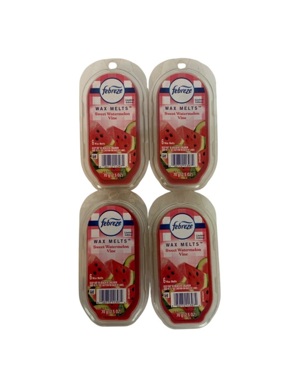 Febreze Wax Melts Sweet Watermelon Vine Limited Edition 4 Pack of 6 Cubes Each